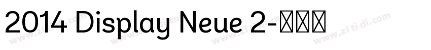 2014 Display Neue 2字体转换